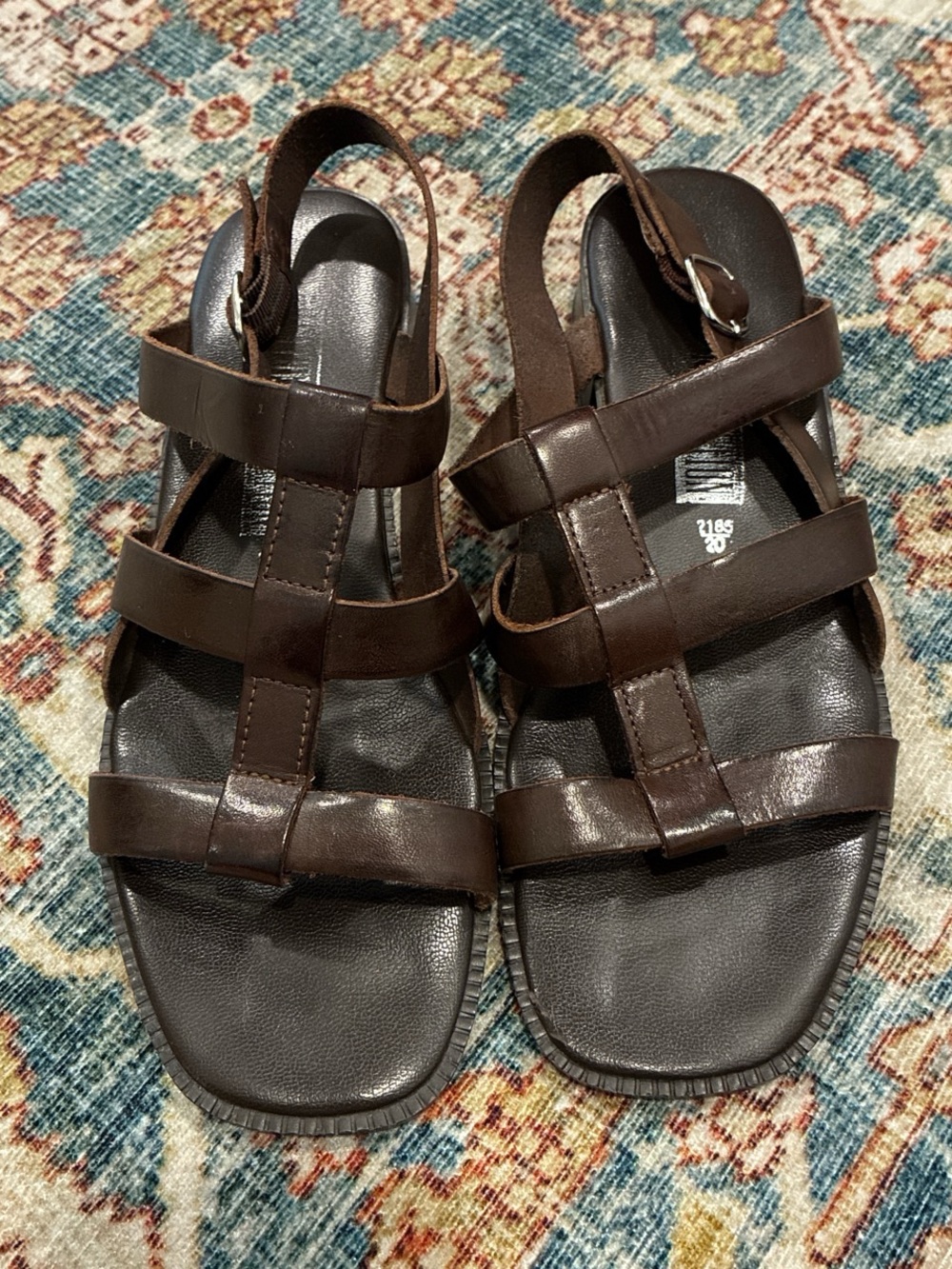 Brown Strappy Leather Sandals